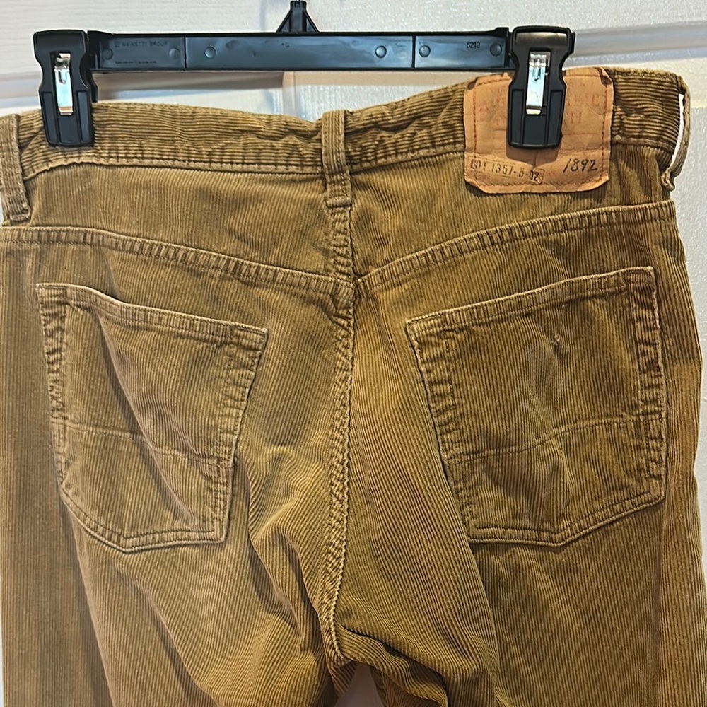 Abercrombie & Fitch. Corduroy Men’s Pants in light Brown/tan Button fly boot cut - Picture 6 of 13